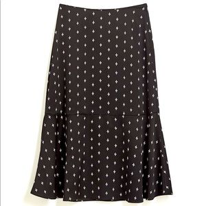 NWT LOFT Plus Crane Fluted Midi Skirt